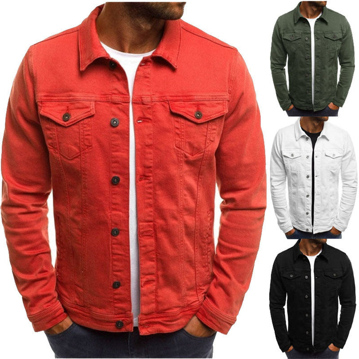 Slim Fit Denim Jacket for Men