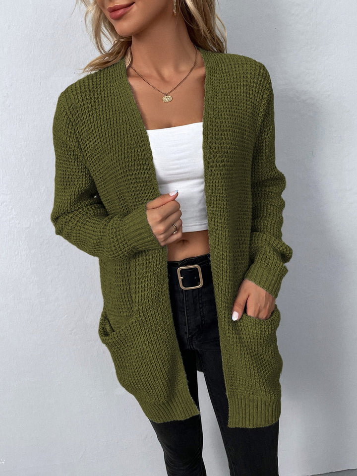 Long Open Front Cardigan for Women