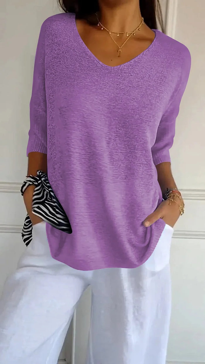 Women's Knitted Sweater Casual Pullover