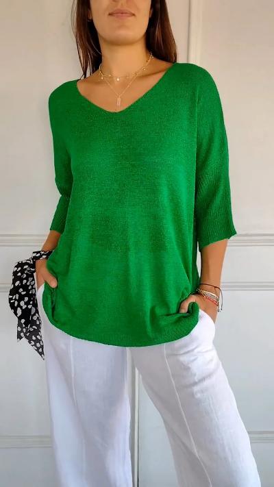 Women's Knitted Sweater Casual Pullover