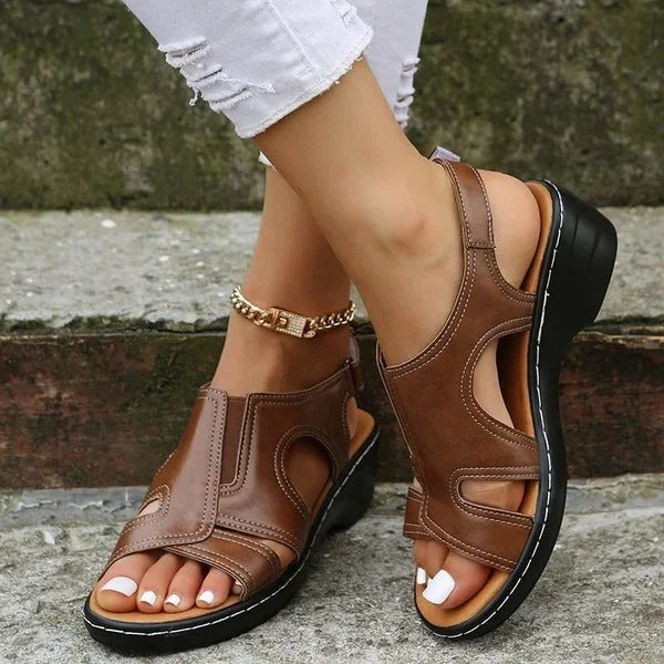 Slingback Sandals with Cut-Outs for Women