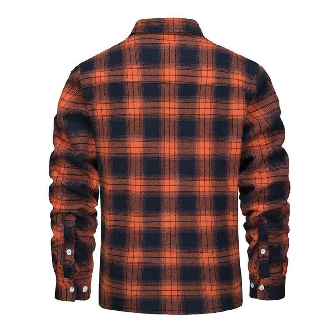 Trendy Plaid Jacket For Men