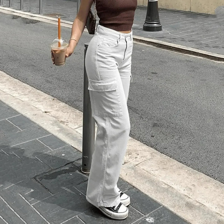 High Waist Cargo Pants for Women