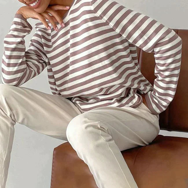 Striped Comfy Sweater for Women