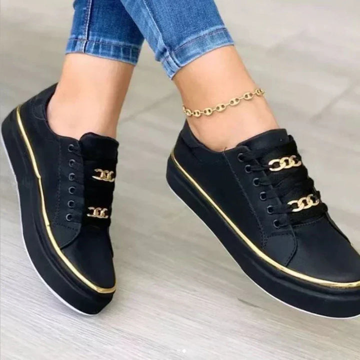 Lace-Up Platform Sneakers for Women