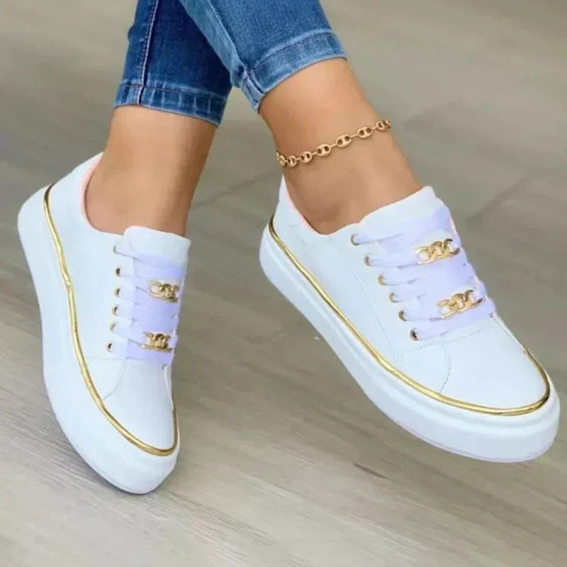 Lace-Up Platform Sneakers for Women