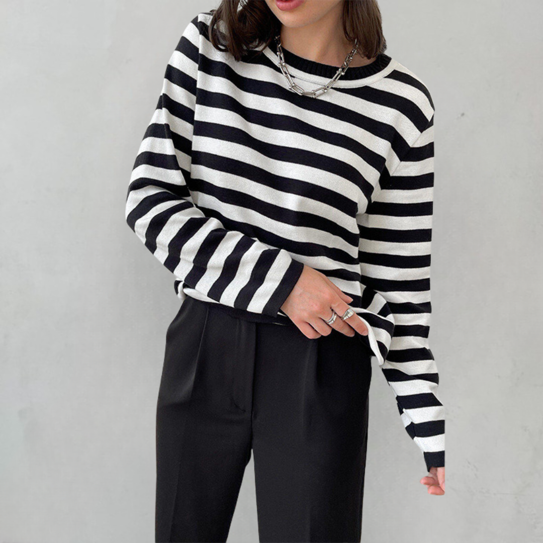 Striped Comfy Sweater for Women