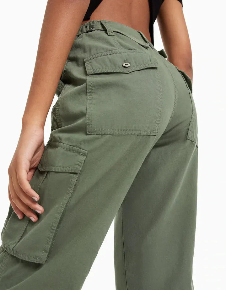 High Waist Cargo Pants for Women