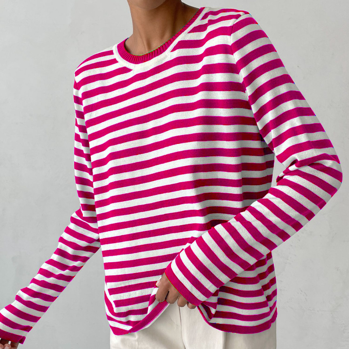 Striped Comfy Sweater for Women