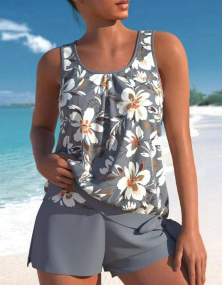 Women's Relaxed Fit Floral Beachwear Set